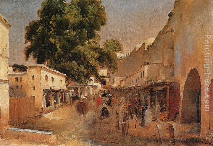 Algeria painting - Jean-Charles Langlois Algeria art painting